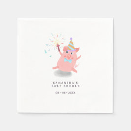 PIG Farm Animals Pig Barnyard Pappersservett