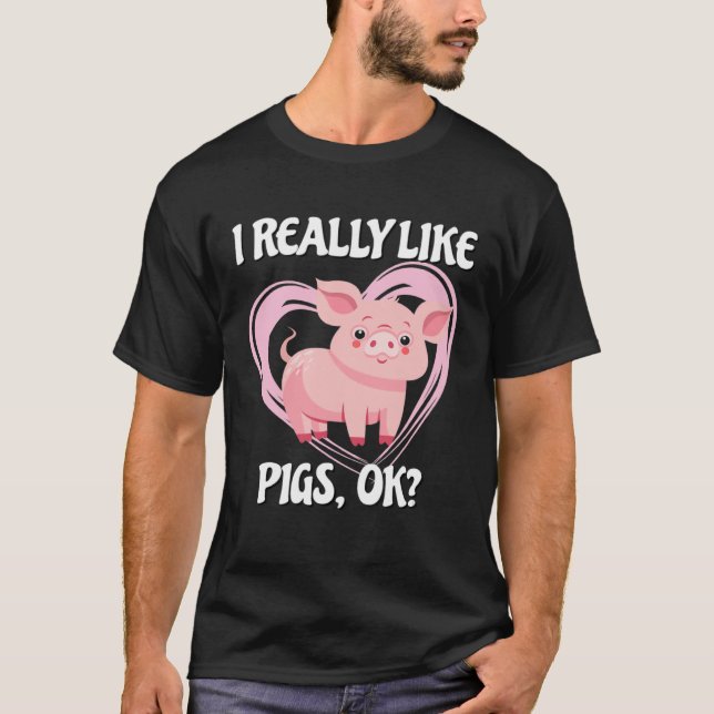 Pig Farm Bacon Pink Piggy 2 T Shirt (Framsida)