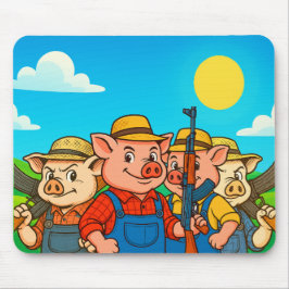 Pig Farming Committee Pax Baculum Mouse Pad Musmatta