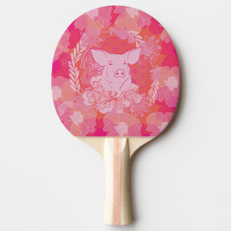 pig,flower of life, blue, mandala,zen,chakra,patt pingisracket