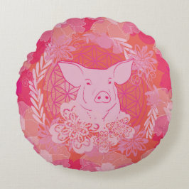 PiG Flower of life Rund Kudde