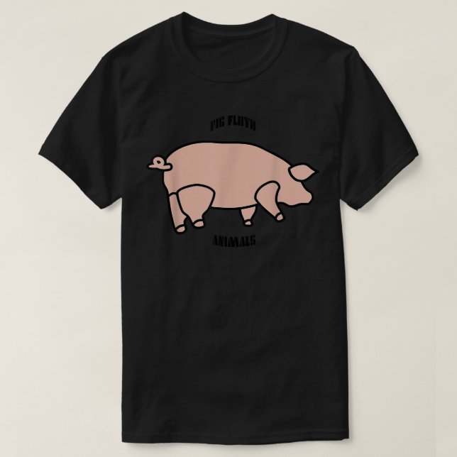 Pig Floyd Battersea Chimney  T Shirt (Design framsida)