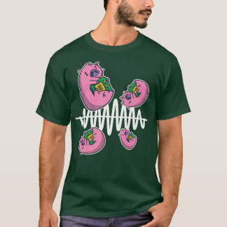 Pig Fly Around Frequency Waves Ham Radio Operator T Shirt
