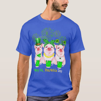 Pig Happy St Patricks Day Family Farmer Farming Lo T Shirt