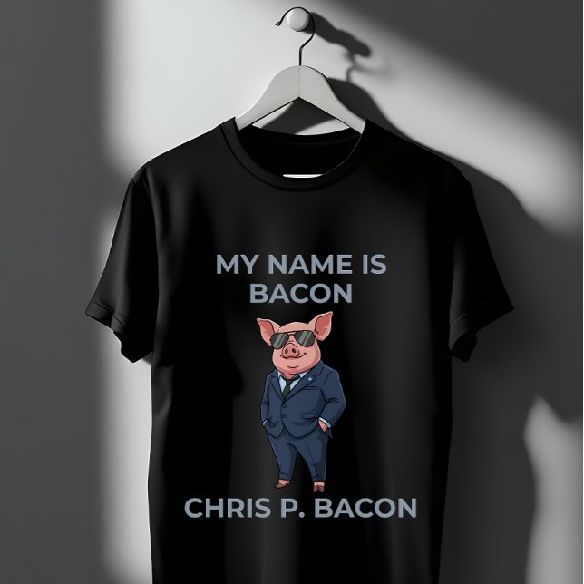  Pig in Suit Sunglasses Funny Pun  T Shirt (Skapare uppladdad)