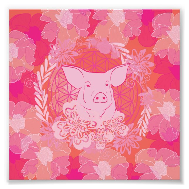 PiG Livets blomma Fototryck (Framsidan)