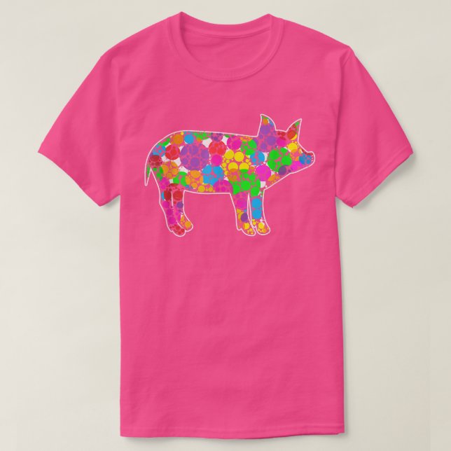 Pig Lover Polka Dot Pattern Dot Day International  T Shirt (Design framsida)