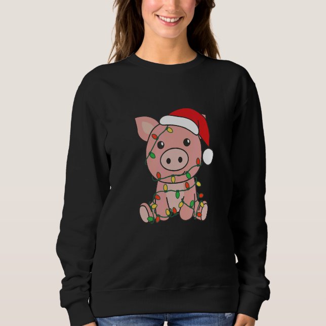 Pig Merry Christmas Winter Pigs Christmas 1 T Shirt (Framsida)