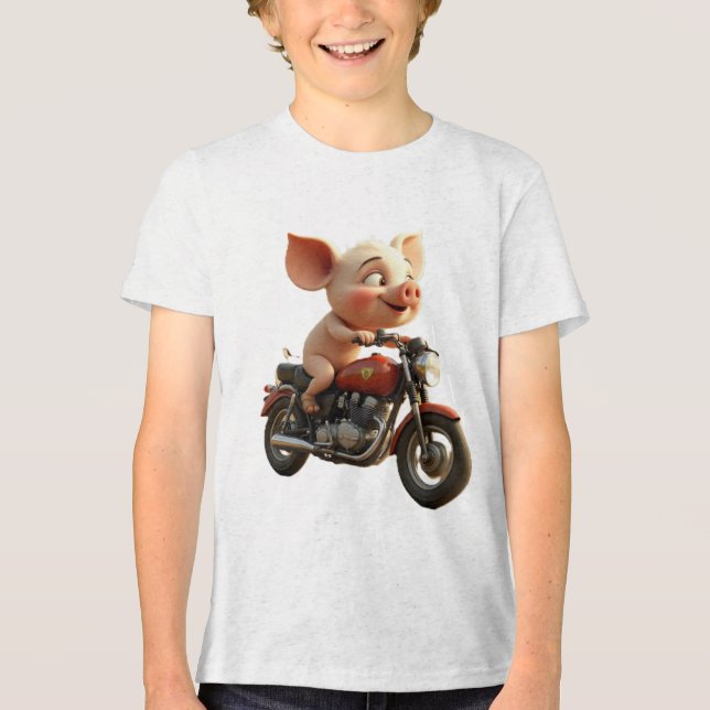 pig on a hog t shirt (Framsida)