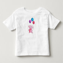 Pig Pink Whimsy med ballonger