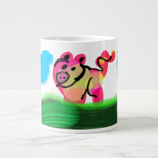 Pig spring  jumbo mugg (Framsidan)