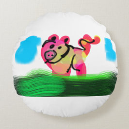 Pig spring  rund kudde