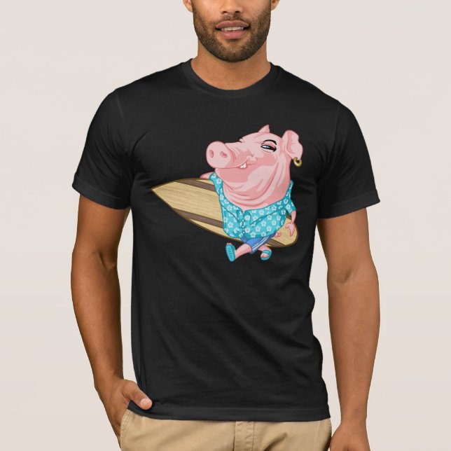 Pig surfer tee (Framsida)