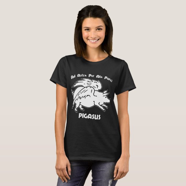 Pigasus John Steinbeck personligt frimärke till T Shirt (Hel framsida)