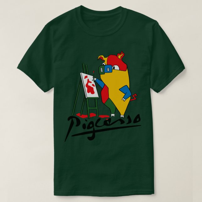 Pigcasso av Tobe Fonseca T Shirt (Design framsida)