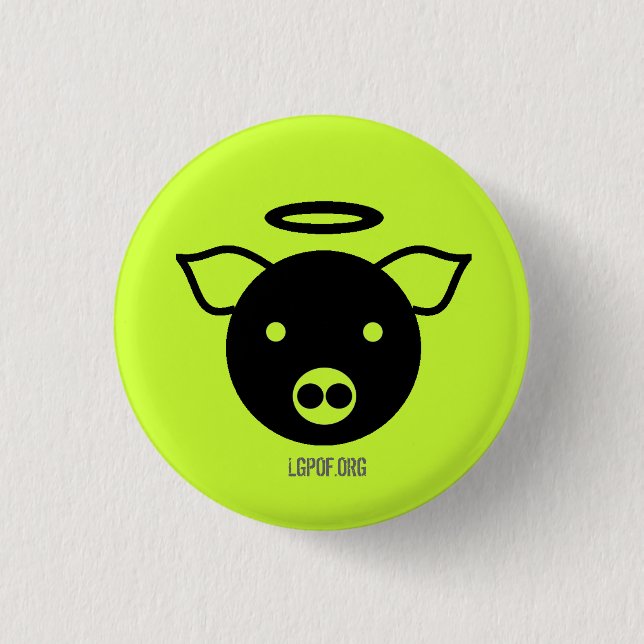 PiGcasso konstutställning - Piggy ängel Knapp (Framsida)