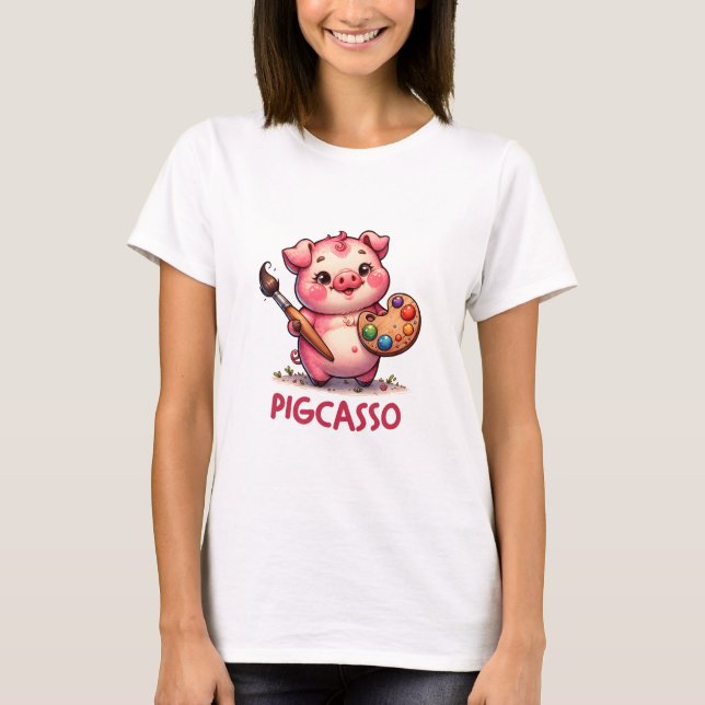 Pigcasso T Shirt (Framsida)