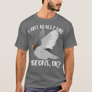 Pigeon Älskare Funny som flyger Råtta Bird Älskare T Shirt
