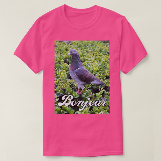 Pigeon Ansikte T Shirt (Design framsida)