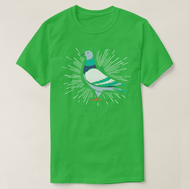 Pigeon Bird Animal T Shirt (Design framsida)