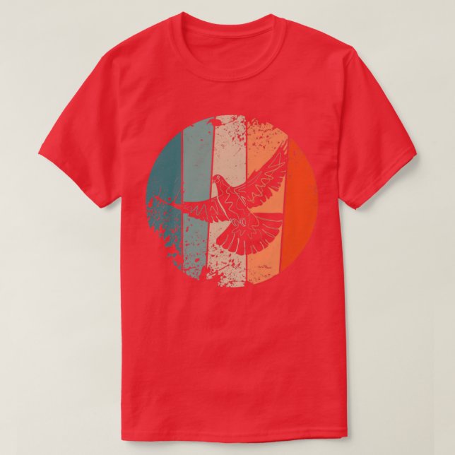 Pigeon Bird Vintage 2 T Shirt (Design framsida)