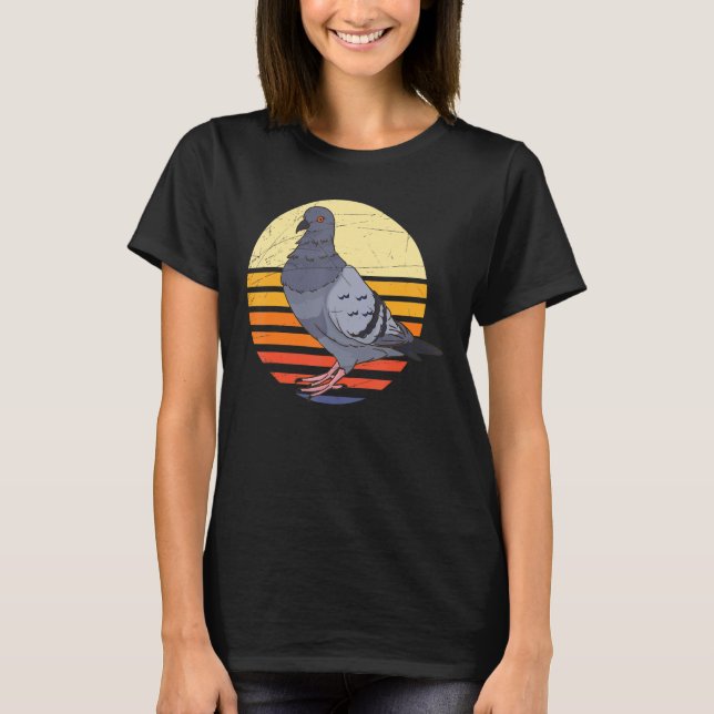 Pigeon Breeder Animal Bird Retro Pigeon T Shirt (Framsida)