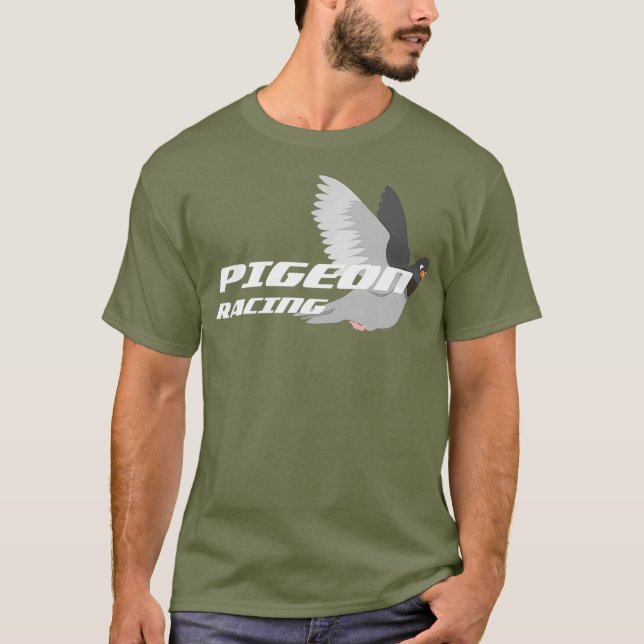Pigeon Breeder Pigeon Tävla Gift T Shirt (Framsida)