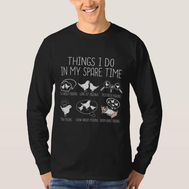 Pigeon Breeding Pigeon Racing Gift Men King Pigeon T Shirt (Framsida)