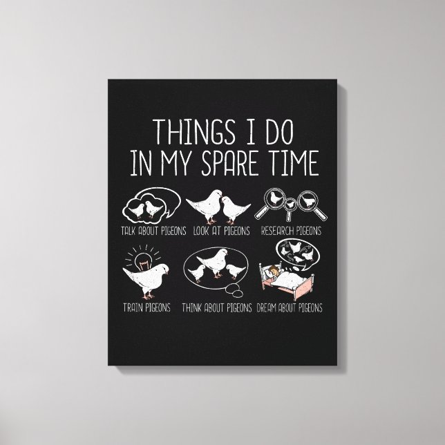 Pigeon Breeding Pigeon Tävla Gift Manar Kung Pigeo Canvastryck (Framsida)