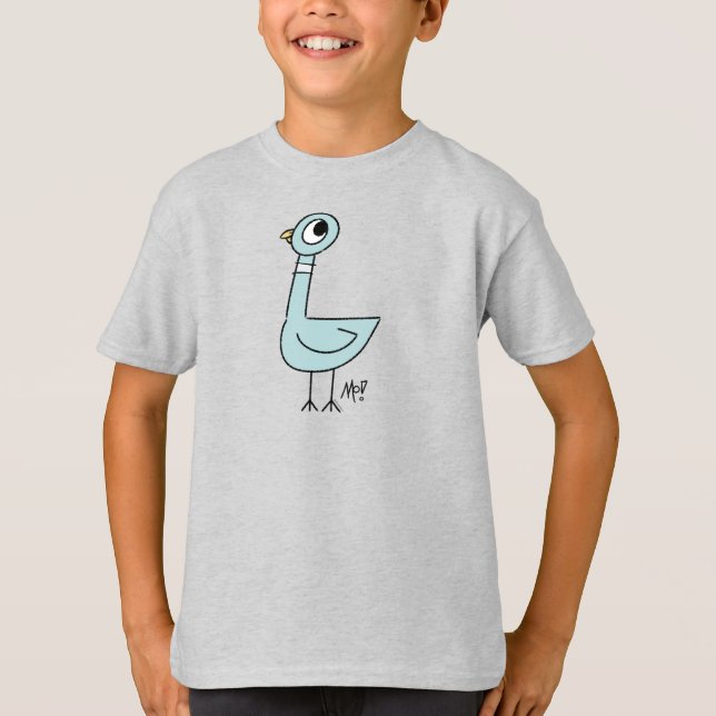 Pigeon Classic Kids Ash T Shirt (Framsida)
