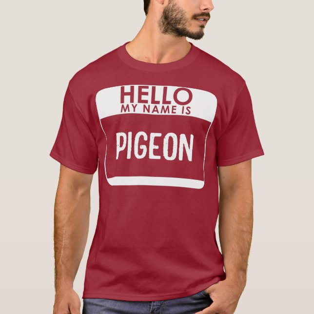 Pigeon Costume Funny Easy Last Minute Halloween T Shirt (Framsida)