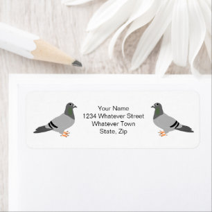 Pigeon Design Returadress Etikett