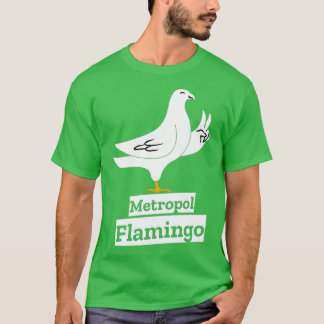 Pigeon doves älskare metropolis flamingo 2 t shirt