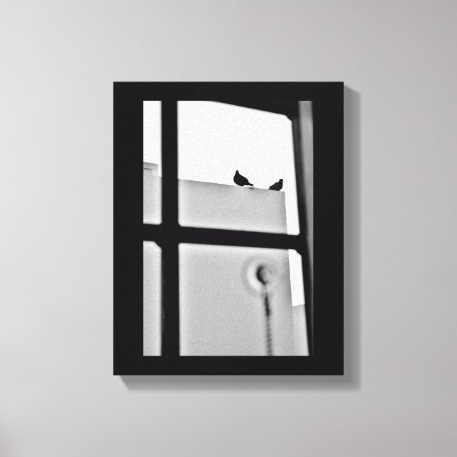 Pigeon Drama Canvastryck (Framsida)