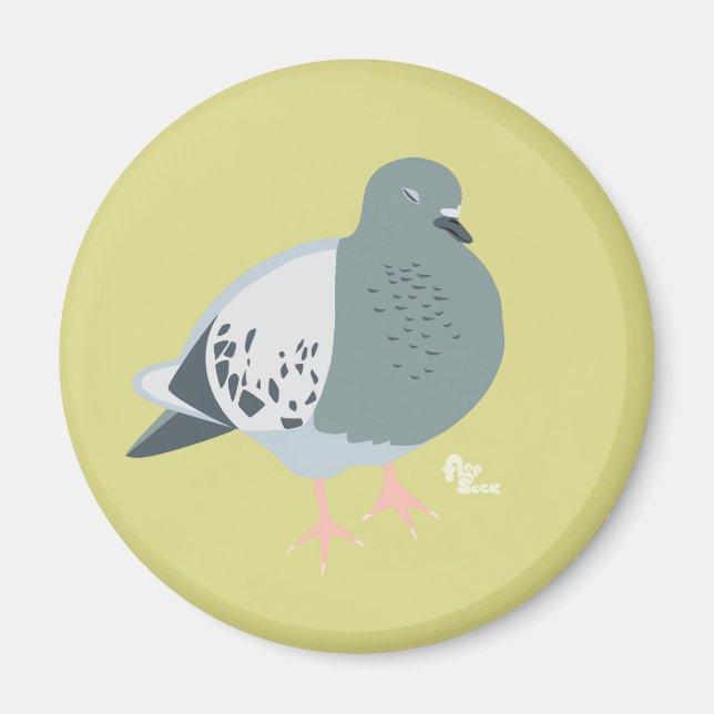 Pigeon Dreams Magnet (Framsidan)