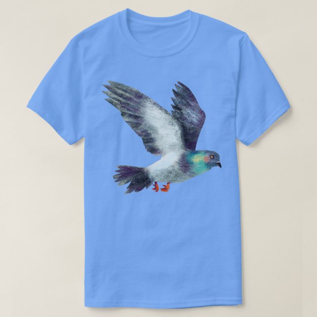 Pigeon-fågel 26 t shirt (Design framsida)