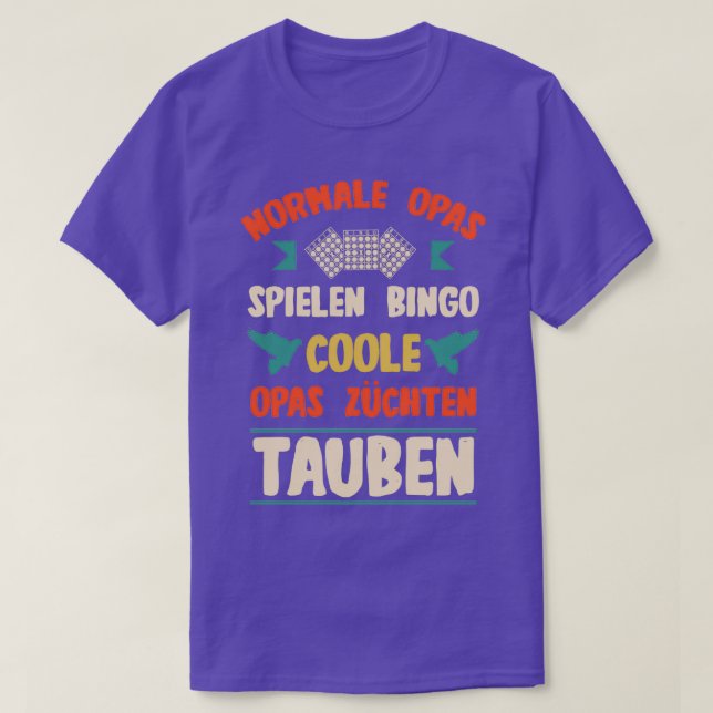 Pigeon-fanciers morpas breeons play bingo t shirt (Design framsida)
