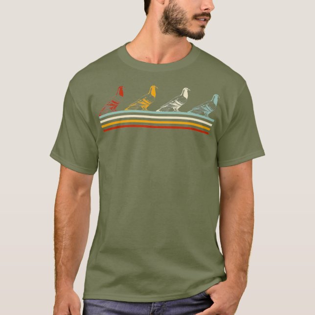 Pigeon Flock Breeder Pigeon Tävla Gift T Shirt (Framsida)
