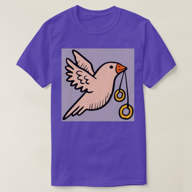 Pigeon-flygning 2 t shirt (Design framsida)