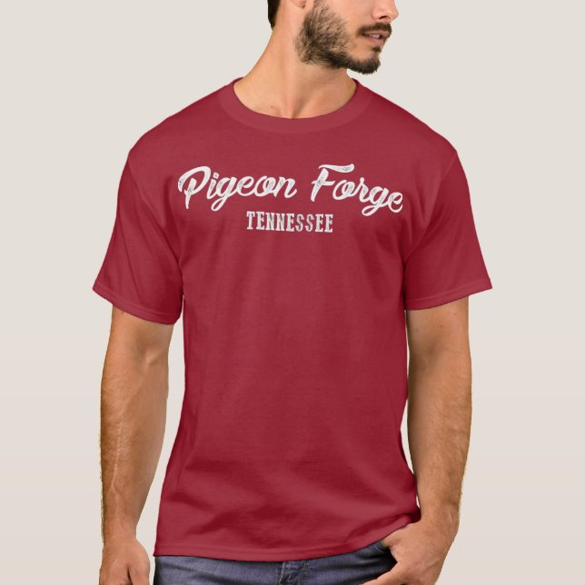 Pigeon Forge Shirt - Tennessee State Souvenir T Shirt (Framsida)