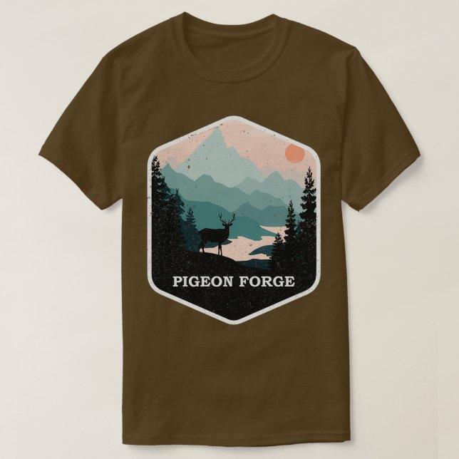 Pigeon Forge Souvenir Underbar Smoky Mountains Ten T Shirt (Design framsida)