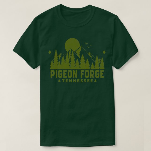 Pigeon Forge Tennessee Mountain Souvenir 2 T Shirt (Design framsida)