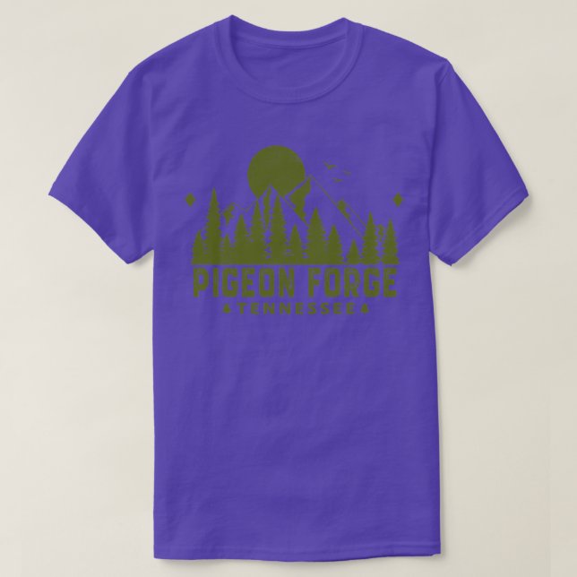 Pigeon Forge Tennessee Mountain Souvenir T Shirt (Design framsida)