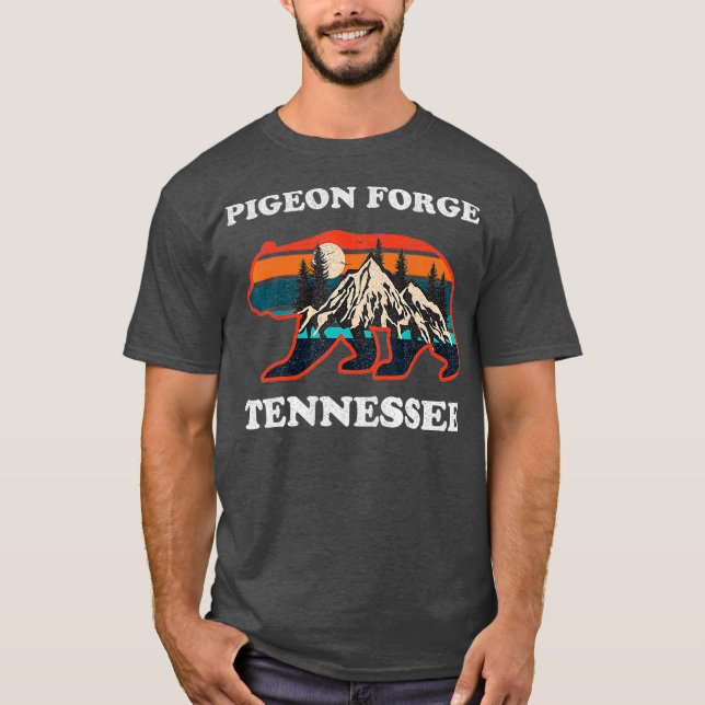 Pigeon Forge Tennessee Souvenirs Bear Great T Shirt (Framsida)