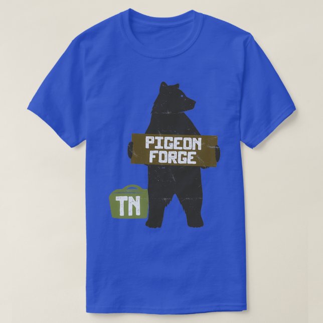 Pigeon Forge Tennessee TN Parker och Wilderness Sl T Shirt (Design framsida)