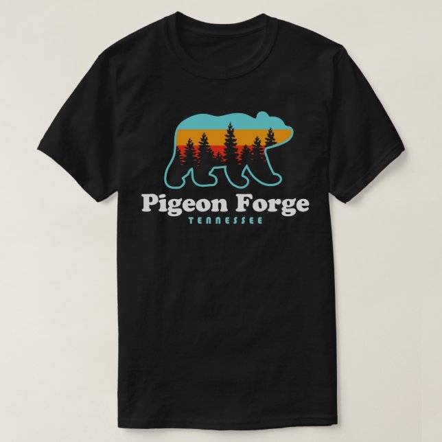 Pigeon Forge Tennessee Underbar Smoky Mountains Be T Shirt (Design framsida)