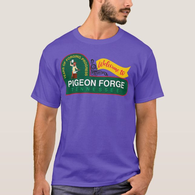 Pigeon Forge Tennessee Underbar Smoky Mountains T Shirt (Framsida)