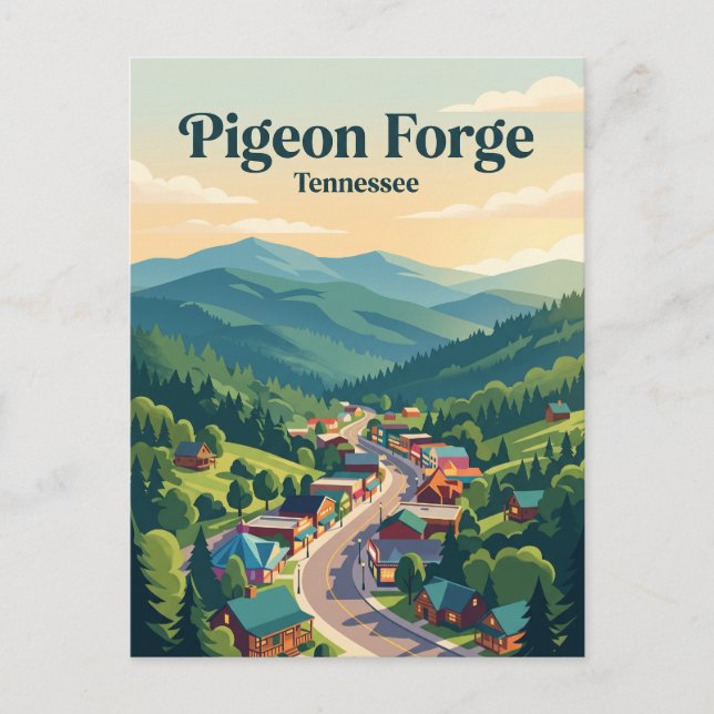 Pigeon Forge, Tennessee Vykort (Framsida)