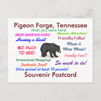 Pigeon Forge, Tennessee-vykort Vykort