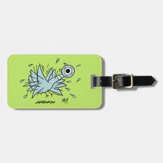 Pigeon Freakout Luggage Tag Bagagebricka